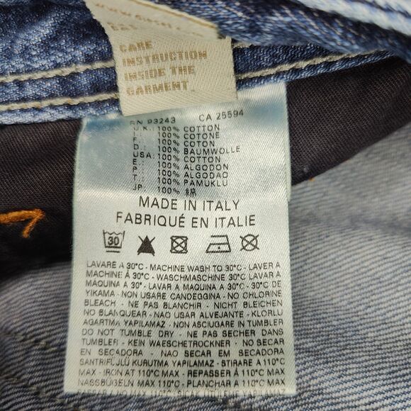 Diesel Zaghor Jeans Size 36x26 Wash 008SS Destressed Button Fly Made in Italy - Picture 6 of 11